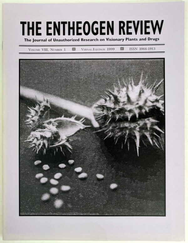 The Entheogen Review Volume VIII, Number 1