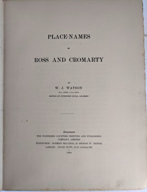 Place Names of Ross & Cromarty - Image 2