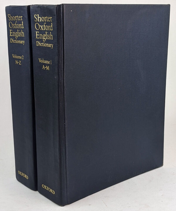 Shorter Oxford English Dictionary on Historical Principles, Fifth Edition (2 Volumes)
