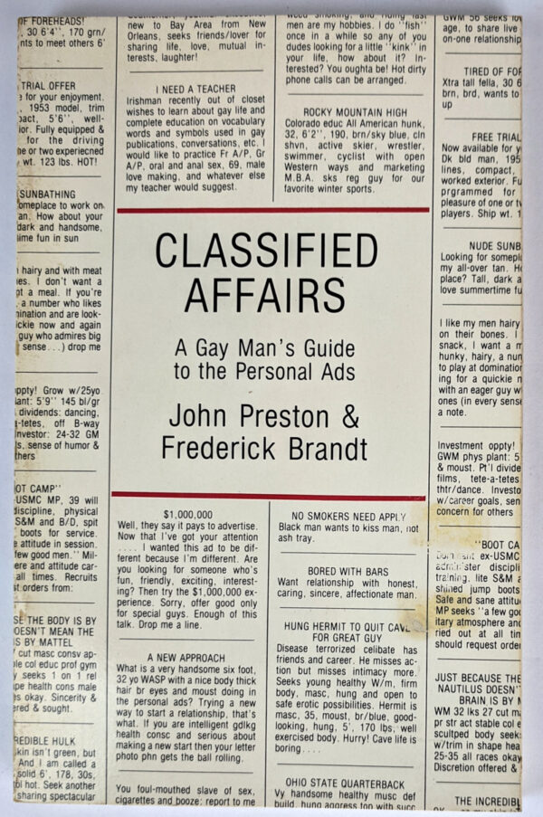 Classified Affairs: A Gay Man's Guide to the Personal Ads