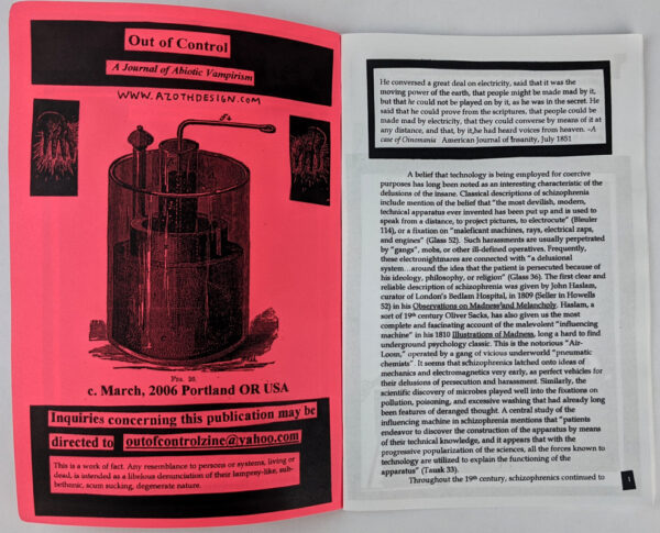 Out of Control: A Journal of Abiotic Vampirism (7 Volumes) - Image 4