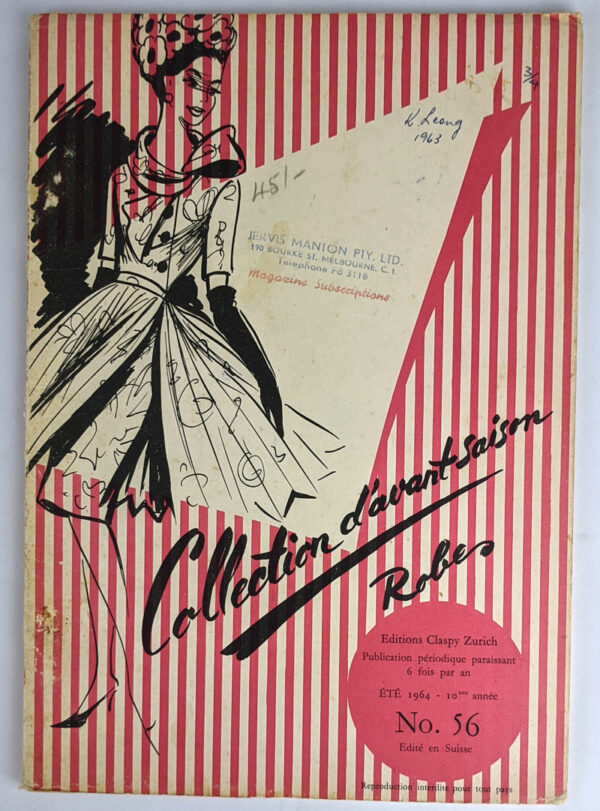 Collection d'avant saison: Robes (Ete 1964, No. 56)