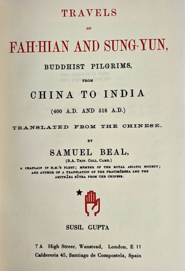 Travels of Fah-Hian and Sung-Yung, Buddhist Pilgrims, from China to India (400 A.D. and 518 A.D.) - Image 2