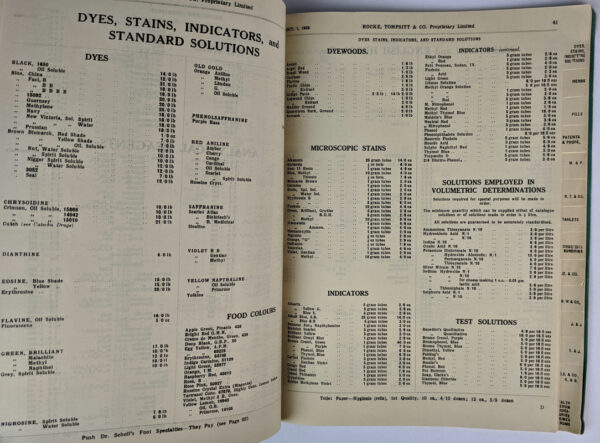 Price List of Drugs, Chemicals and Druggists' Sundries, October 1, 1938 - Image 3