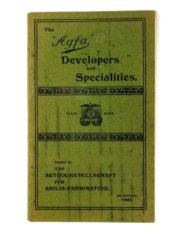 Handbook on the Use of the Modern Photographic Developers and AGFA Specialties