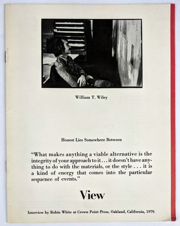 View Vol. II, No. 2: William T. Wiley