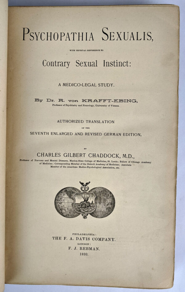 Psychopathia Sexualis: With Especial Reference to the Contrary Sexual Instinct: A Medico-Legal Study - Image 2