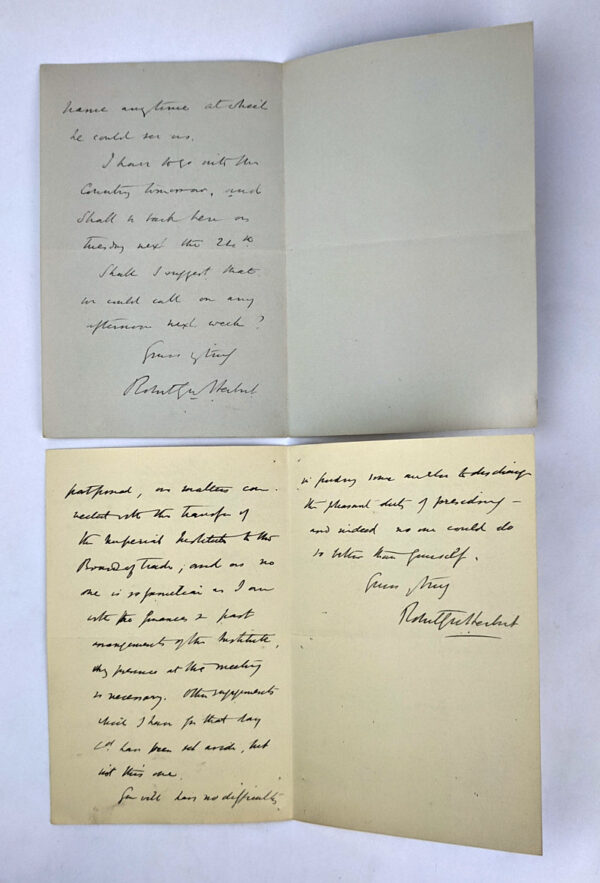 Lot of 2 Letters by the First Premier of Queensland - Image 2