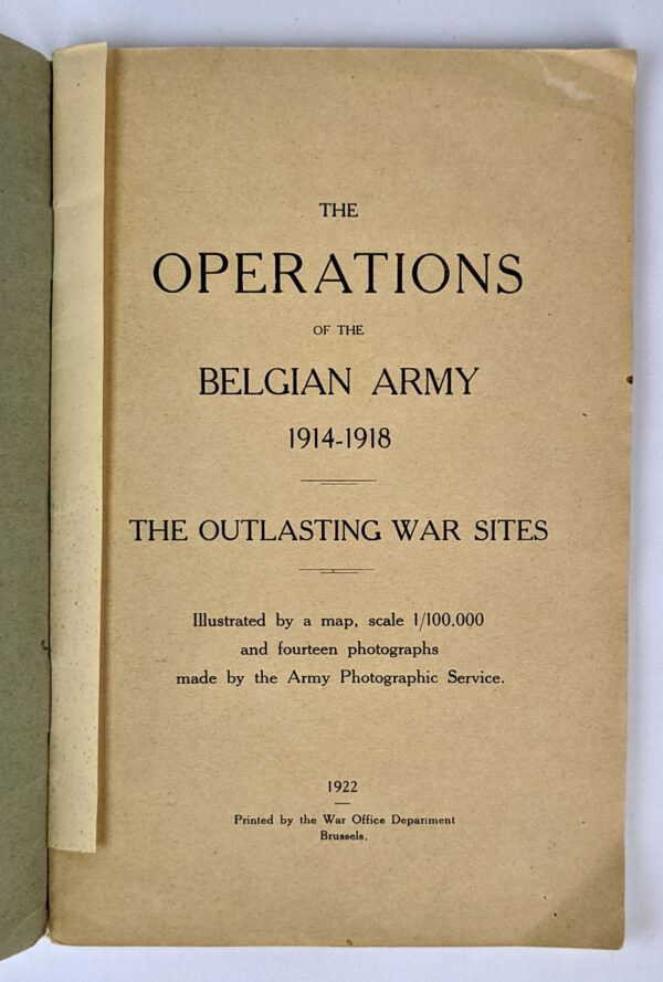 The Operations of the Belgian Army, 1914-1918: The Outlasting War Sites - Image 3