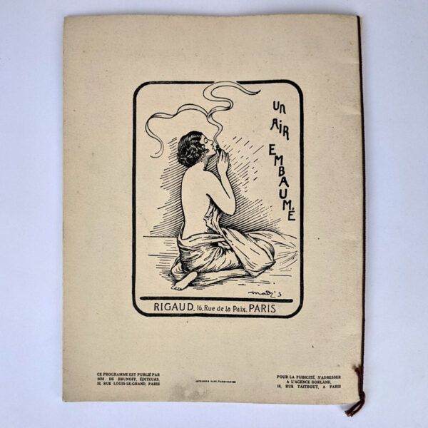 Monte-Carlo 1924 Programme Officiel de 'lOpera et des Fetes - Image 2