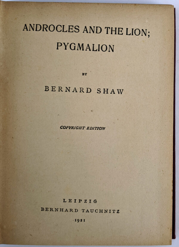 Androcles and the Lion; Pygmalion - Image 2
