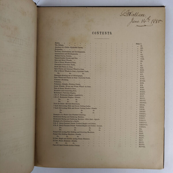 Principles of Machine Construction; Being an Application of Geometrical Drawing for Representation of Machinery (Volume II: Plates) - Image 5