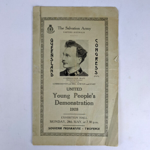 Lot of 5 Programmes / Sheet Music / Rehearsal Notes for The Salvation Army Queensland Young Peoples' Demonstrations - Image 2
