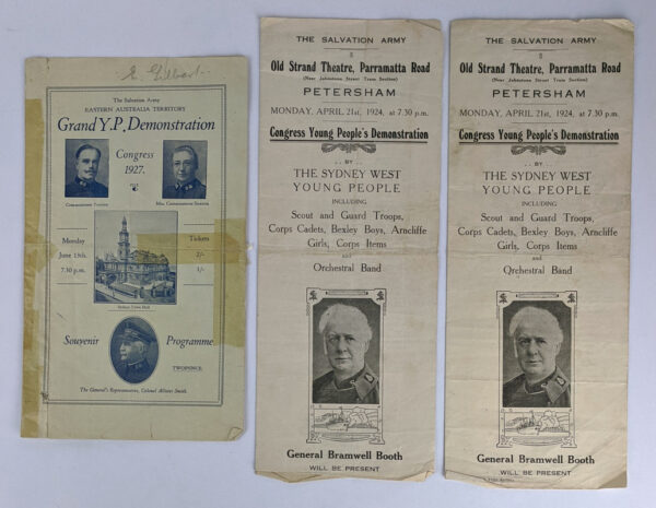 Lot of 12 Programmes / Sheet Music / Rehearsal Notes for The Salvation Army Sydney Congress Young Peoples' Demonstrations - Image 3