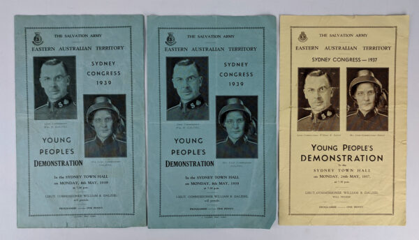 Lot of 12 Programmes / Sheet Music / Rehearsal Notes for The Salvation Army Sydney Congress Young Peoples' Demonstrations - Image 5
