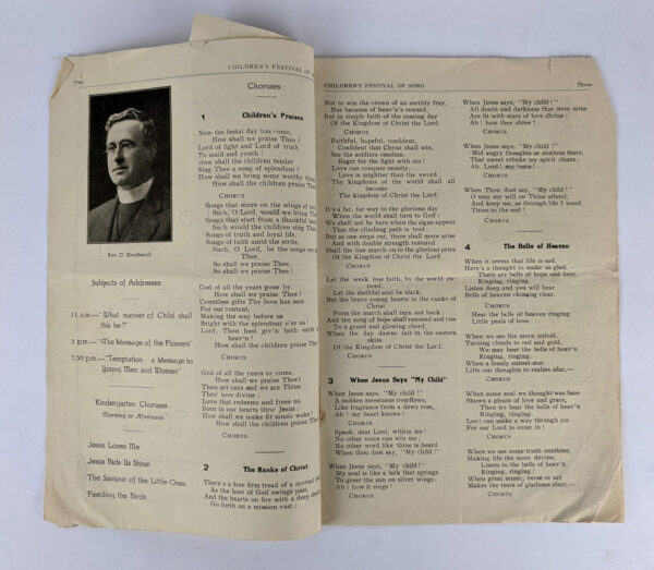 Children's Festival of Song, Sunday, October 12th, 1924 - Image 2