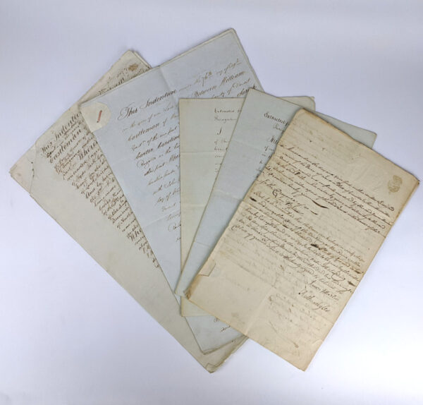 Lot of Legal Documents Concerning Lands of English Women