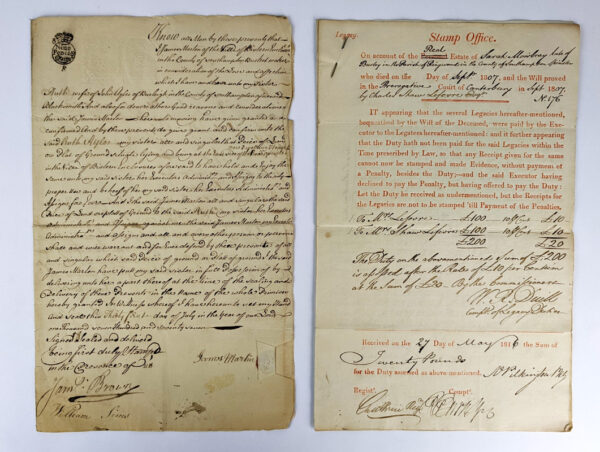Lot of Legal Documents Concerning Lands of English Women - Image 2