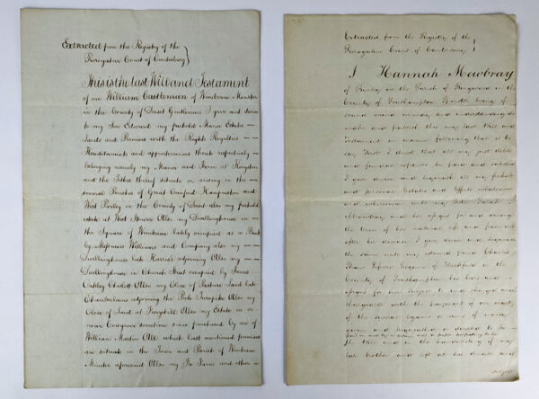 Lot of Legal Documents Concerning Lands of English Women - Image 3