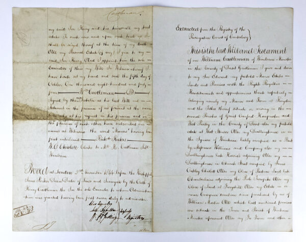 Lot of Legal Documents Concerning Lands of English Women - Image 4