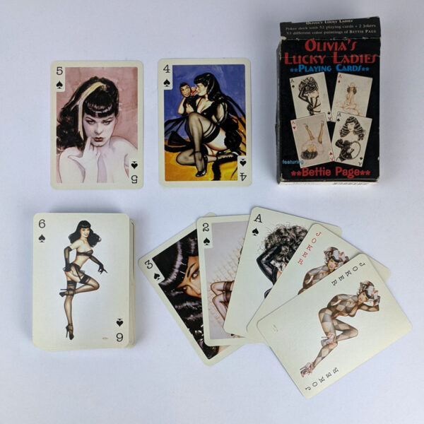 Olivia's Lucky Ladies Playing Cards featuring Bettie Page - Image 2