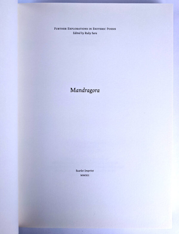Mandragora: Further Explorations in Esoteric Poesis - Image 2