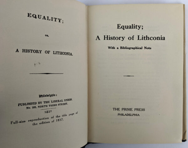 Equality; or A History of Lithconia - Image 2