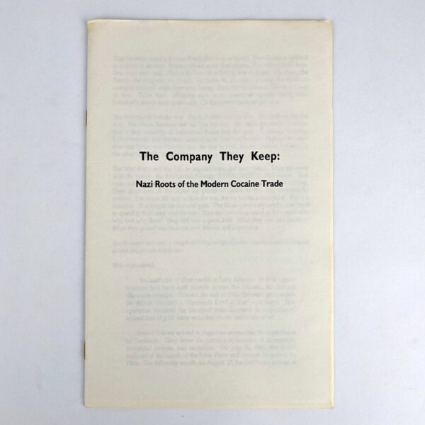 The Company They Keep: Nazi Roots of the Modern Cocaine Trade