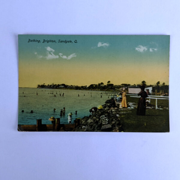 Retrac Series Postcard: Bathing, Brighton, Sandgate. Q.