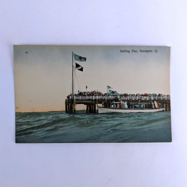 Retrac Series Postcard 15: Sailing Day, Sandgate. Q.