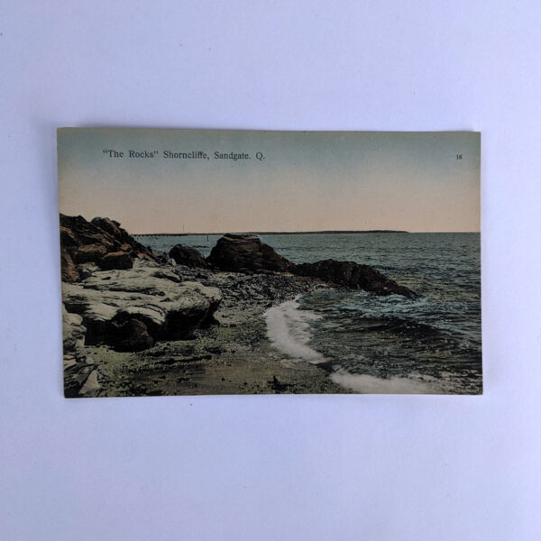 Retrac Series Postcard 16: The Rocks Shorncliffe, Sandgate. Q.