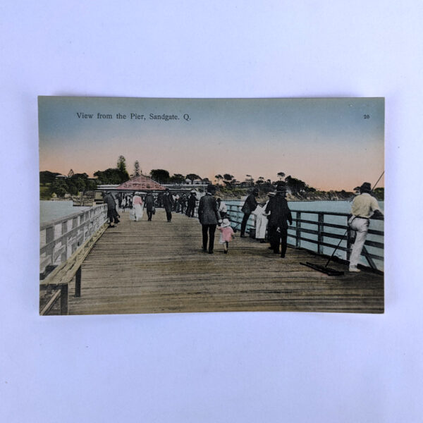 Retrac Series Postcard 20: View from the Pier, Sandgate. Q.