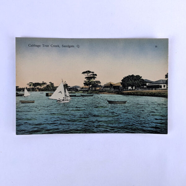 Retrac Series Postcard 23: Cabbage Tree Creek, Sandgate. Q.