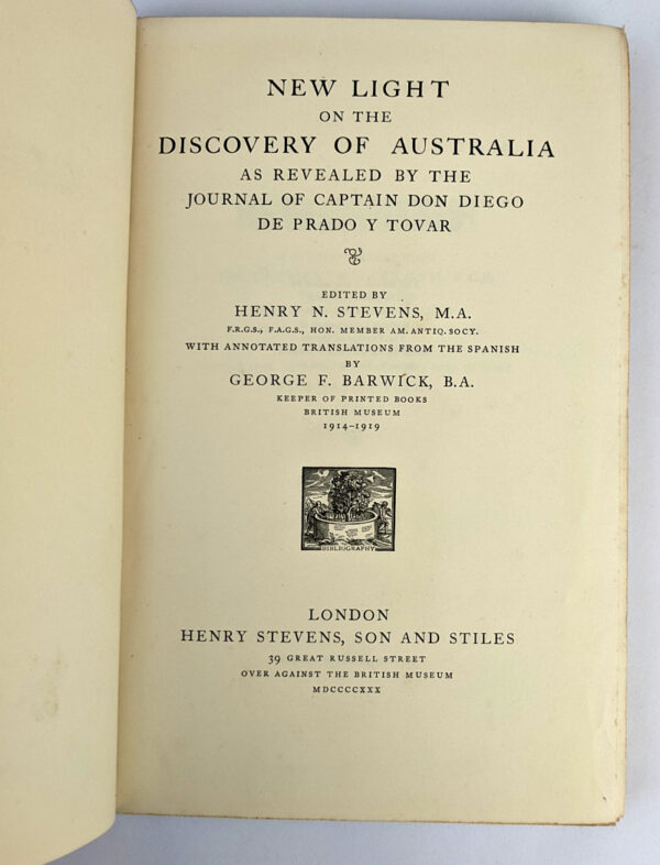 New Light on the Discovery of Australia: As Revealed by the Journal of Captain Don Diego De Prado Y Tovar - Image 2