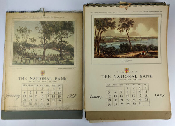 Lot of The National Bank of Australasia Calendars, 1957-1984 - Image 2