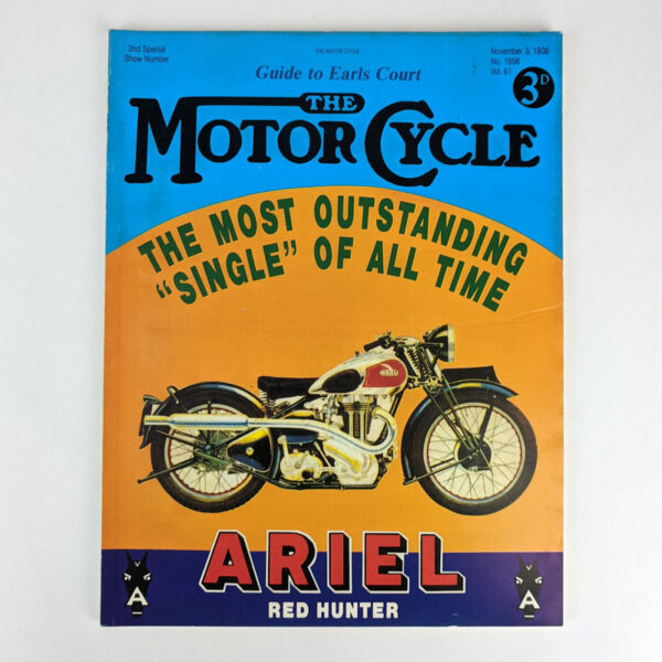 The Motor Cycle November 3, 1938: Guide to Earls Court (No. 1856, Vol. 61 2nd Special Show Number)