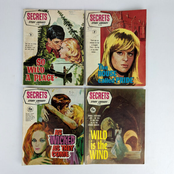 Lot of 4 Romance Pulps (Secret Story Library Nos. 44, 46, 104, 107)