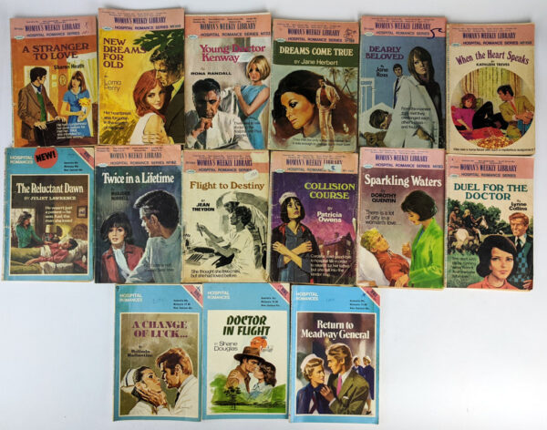 Lot of 15 Romance Pulps (Woman's Weekly Library Hospital Romance Series)