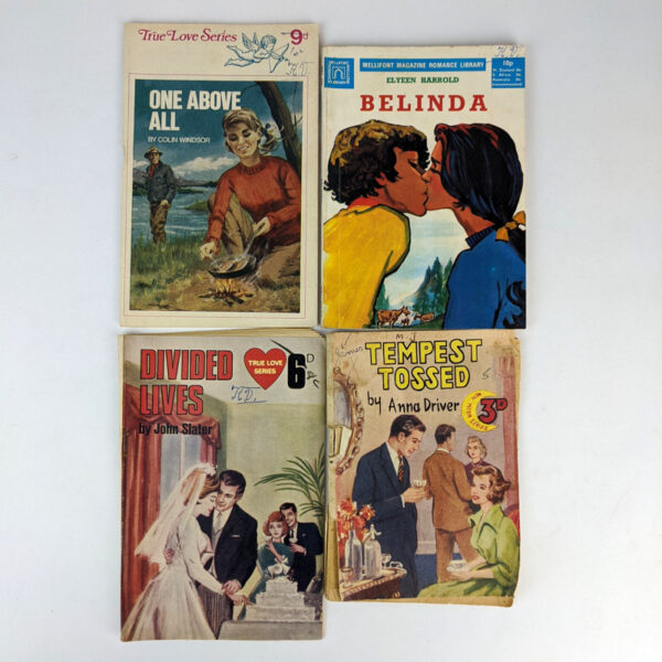 Lot of 4 Romance Pulps