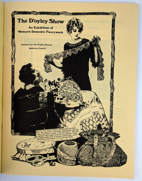 The D'oyley Show: An Exhibition of Women's Domestic Fancywork - Image 2