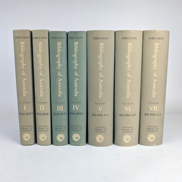 Bibliography of Australia, 1784-1900 (7 Volumes)