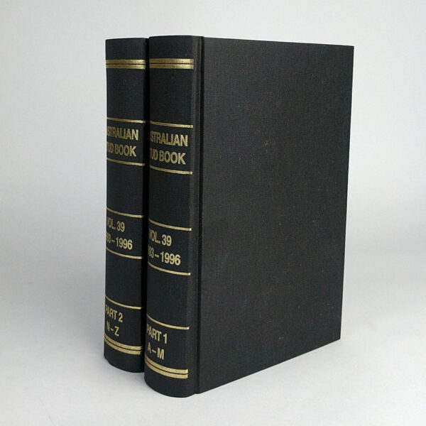 Australian Stud Book (Volume 39, Parts 1 & 2)