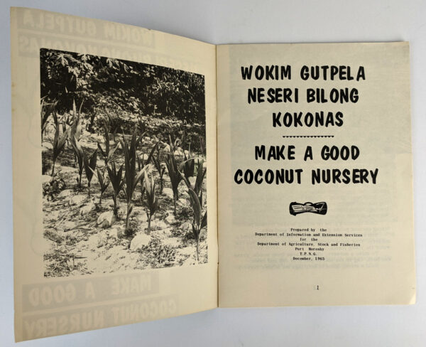 Wokim Gutpela Neseri Bilong Kokonas / Make A Good Coconut Nursery - Image 2