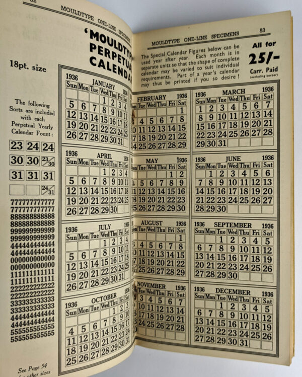 Mouldtype One-Line Specimens (Catalogue D) - Image 3