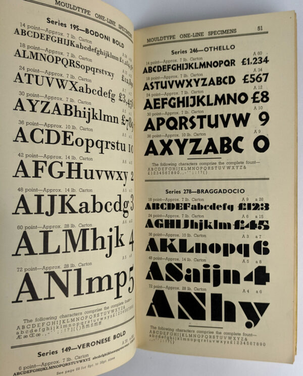 Mouldtype One-Line Specimens (Catalogue D) - Image 4