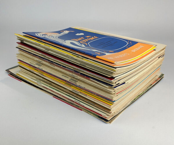 Lot of 73 Souvenir Booklets and Programmes from Her Majesty's Theatre, Brisbane