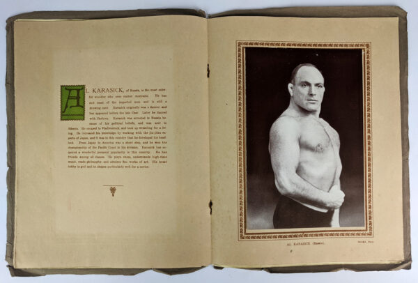 Championship Wrestling Souvenir of wrestlers who will wrestle for the world's light heavy weight championship at the stadium: season 1927 - Image 4