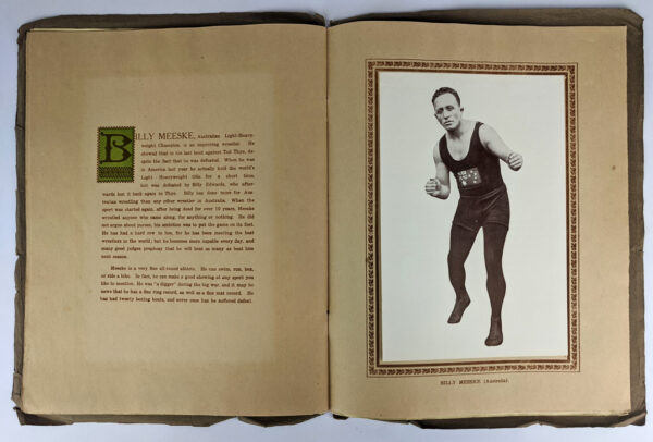 Championship Wrestling Souvenir of wrestlers who will wrestle for the world's light heavy weight championship at the stadium: season 1927 - Image 5