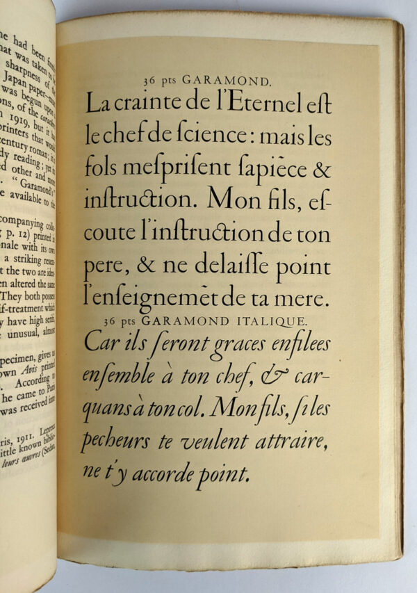 The 1621 [Type] Specimen of Jean Jannon, Paris & Sedan, Designer & Engraver of the Caracteres de l'Universite now owned by the Imprimerie Nationale, Paris - Image 5