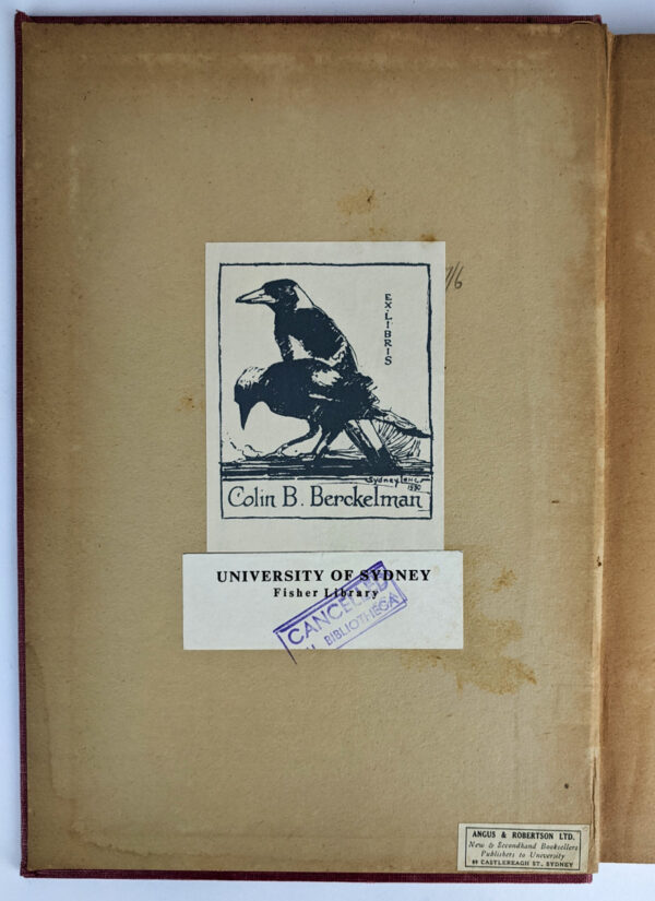 Sydney Long Bookplate / Boswell and the Girl from Botany Bay
